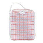 TRVL DESIGN Classic Plaid Red Lunch Bag