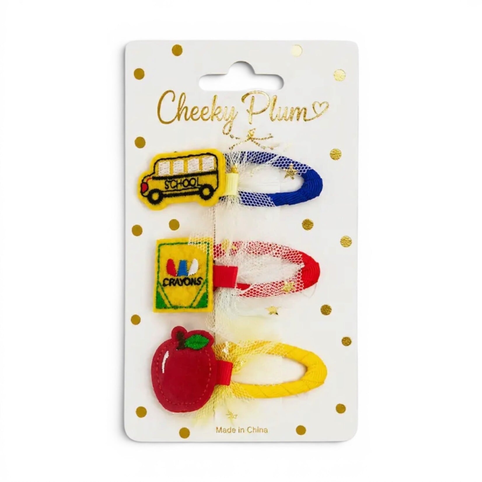 Cheeky Plum School Day Hair Clips