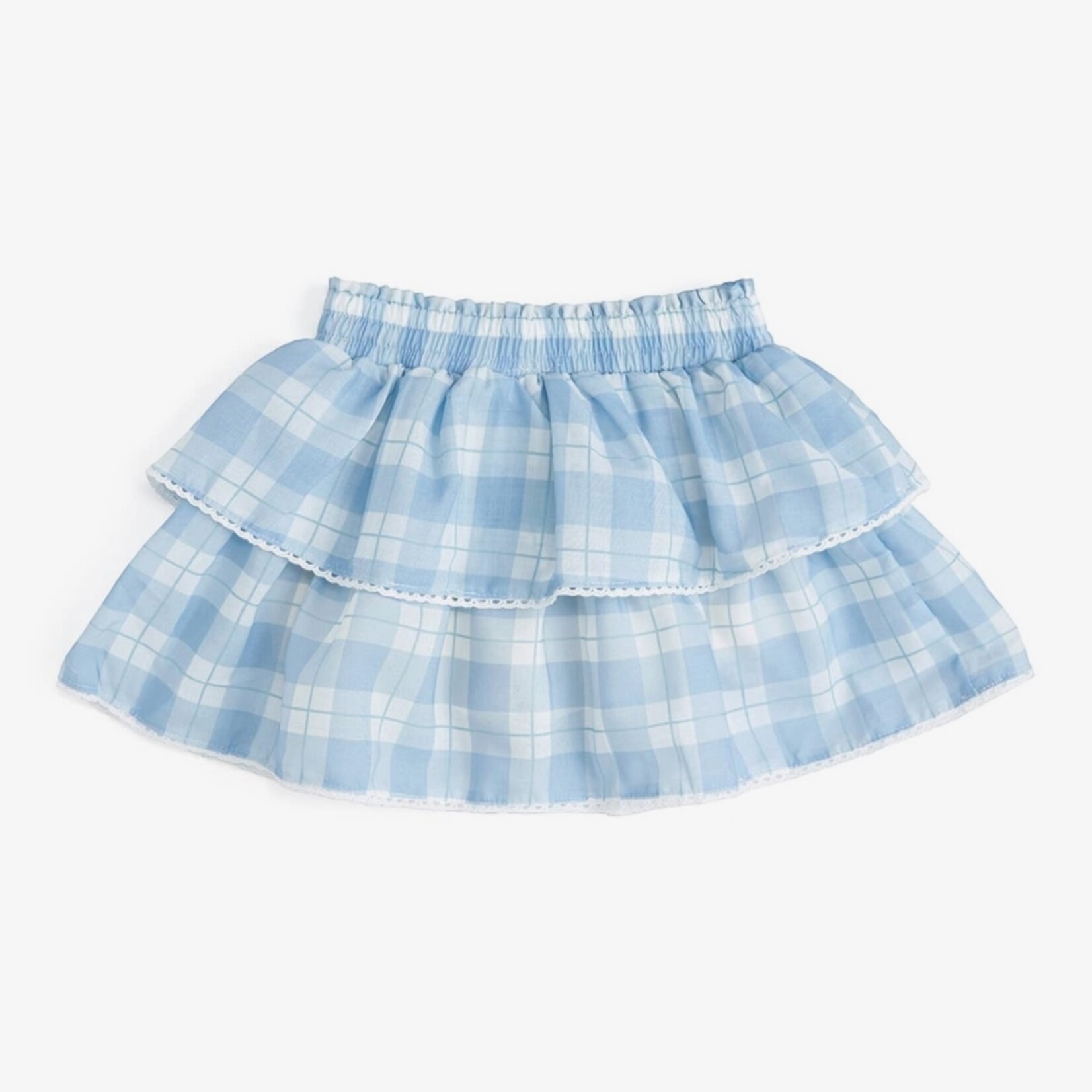 Sweet Wink Blue Plaid Skort