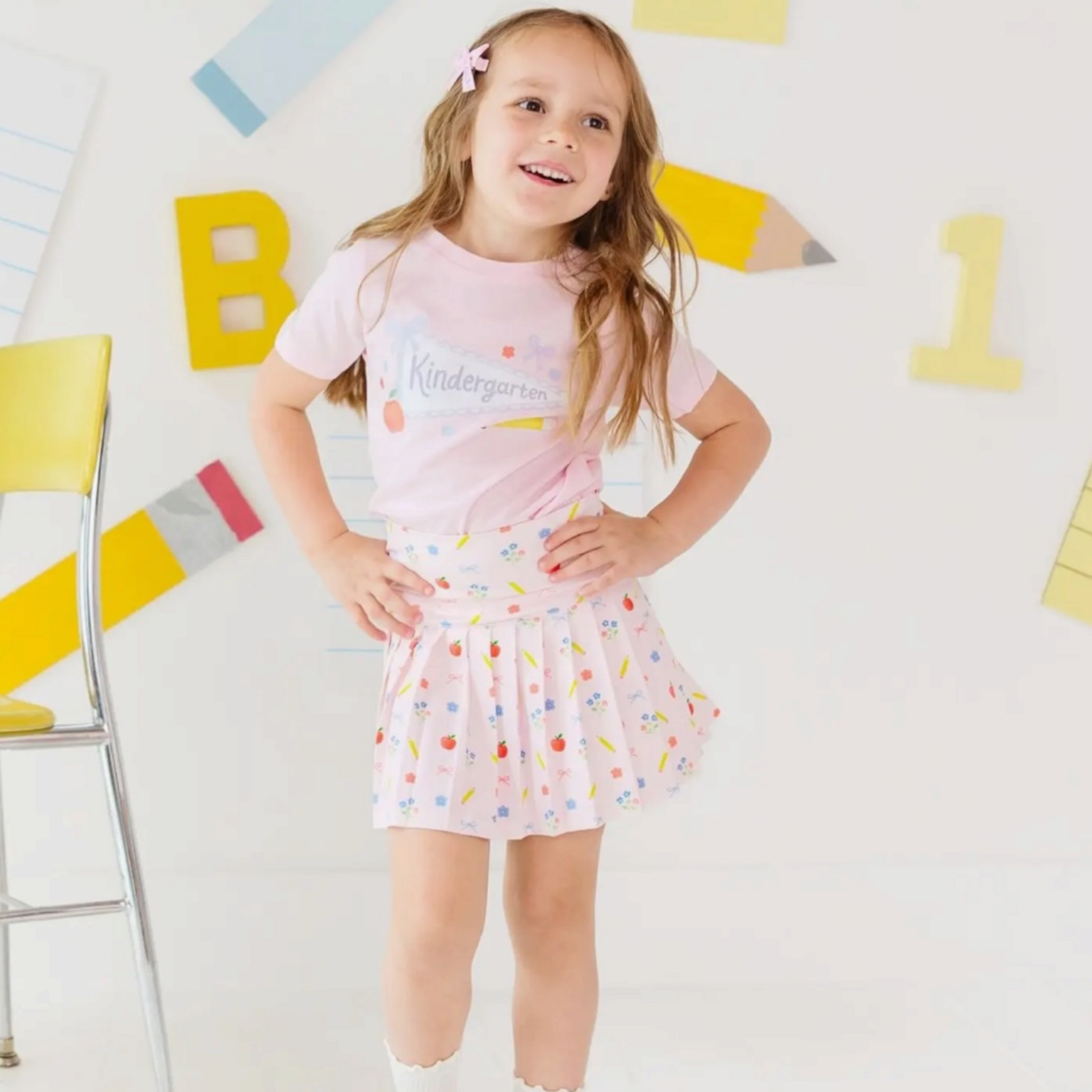 Sweet Wink Kindergarten Pennant Girls Shirt