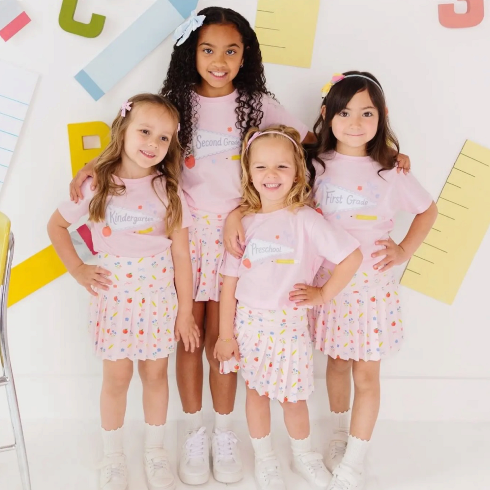 Sweet Wink First Grade Pennant Girls Shirt