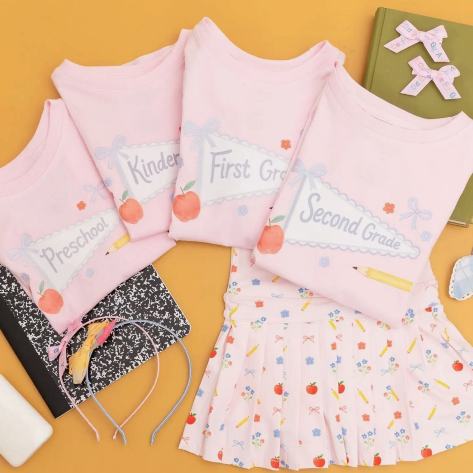 Sweet Wink First Grade Pennant Girls Shirt