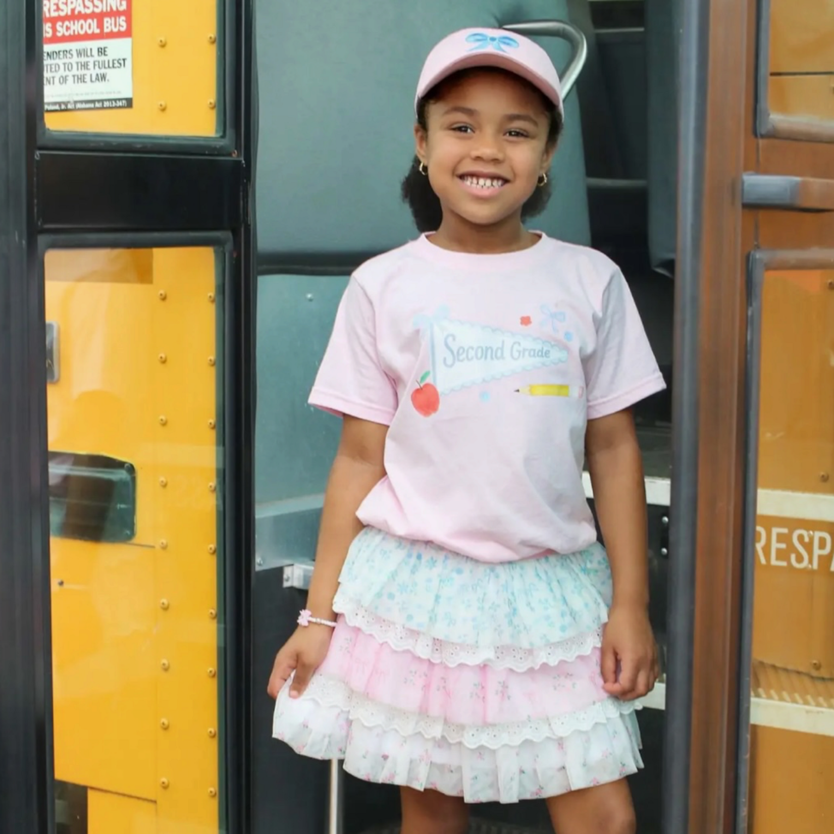 Sweet Wink Second Grade Pennant Girls Shirt