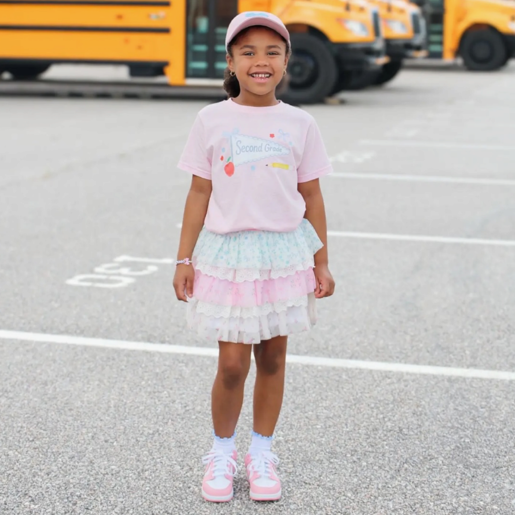Sweet Wink Second Grade Pennant Girls Shirt