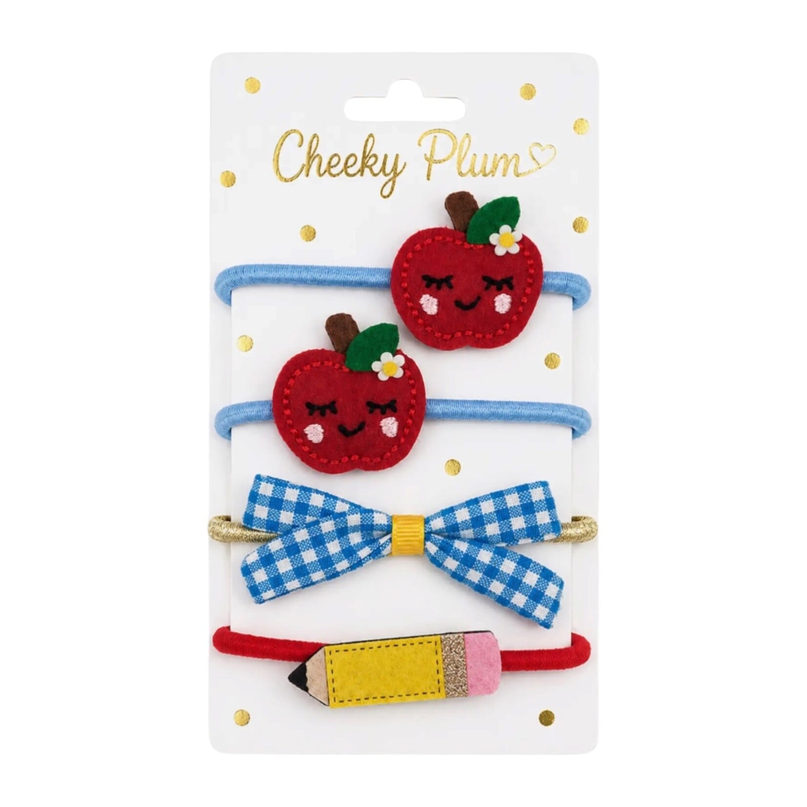 Cheeky Plum Scholastic Sparkle Ponytail Holders