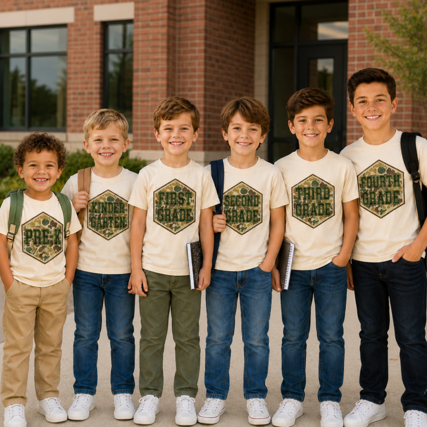 Second Grade Camo Shirt