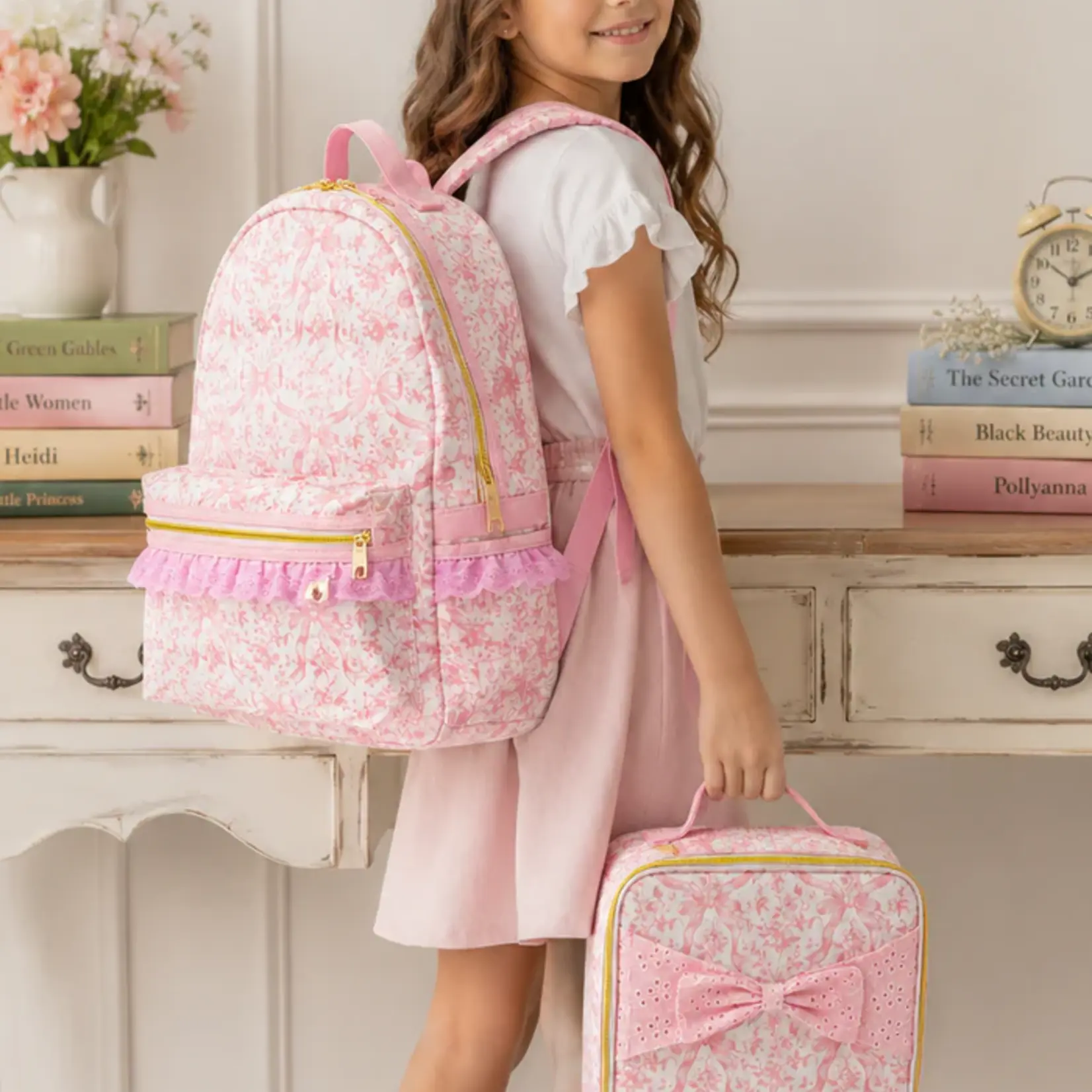 Cheeky Plum Heirloom Rose Backpack