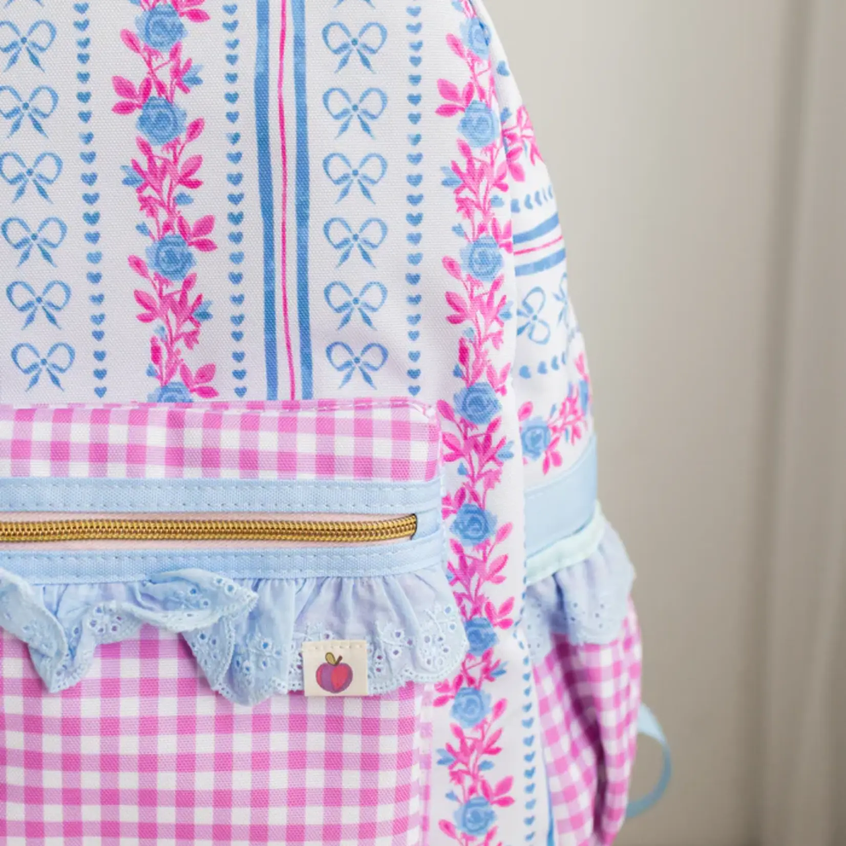 Cheeky Plum Rose Ribbon Backpack (Toddler)