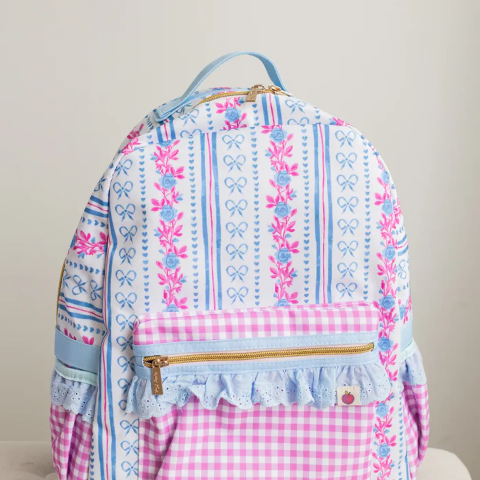 Cheeky Plum Rose Ribbon Backpack (Toddler)