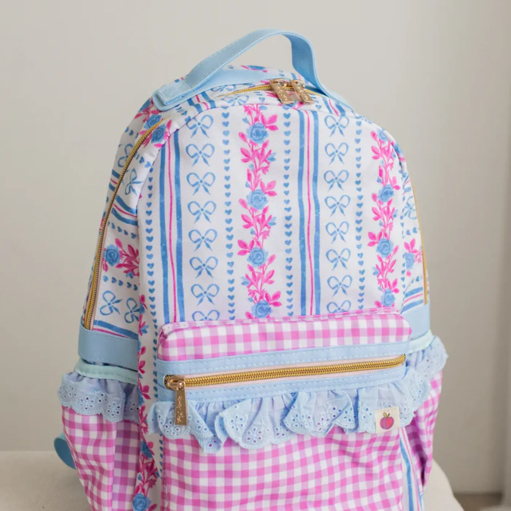 Cheeky Plum Rose Ribbon Backpack (Toddler)