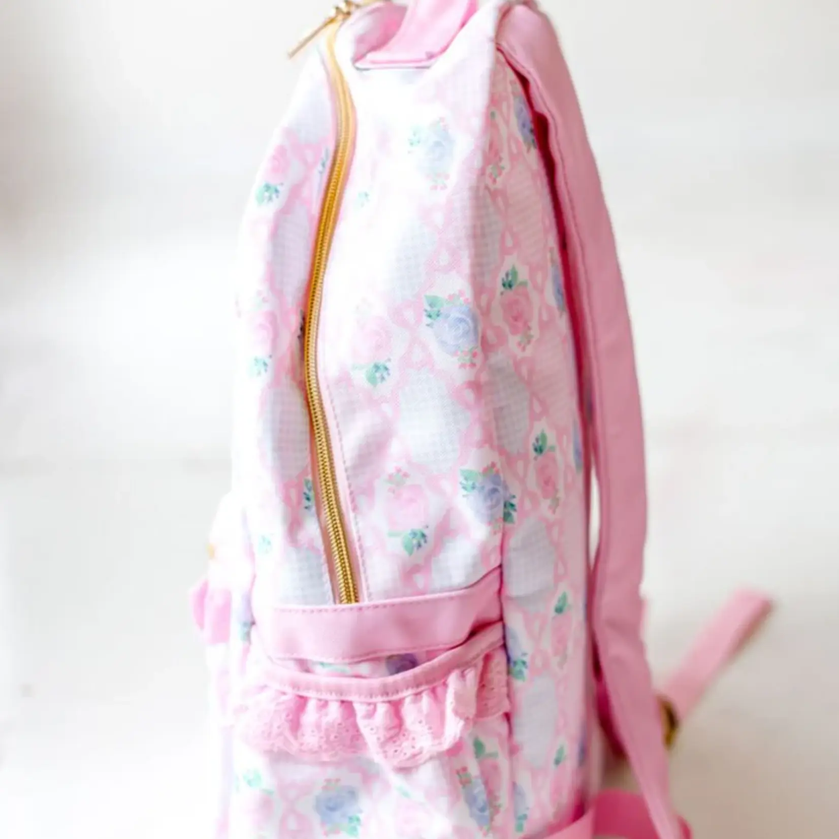 Cheeky Plum Cottage Rose Backpack