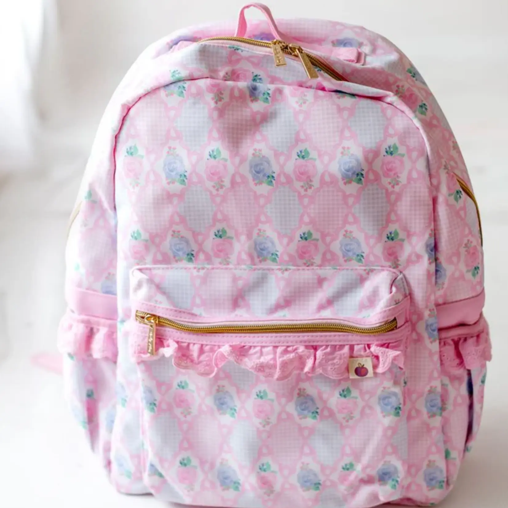 Cheeky Plum Cottage Rose Backpack