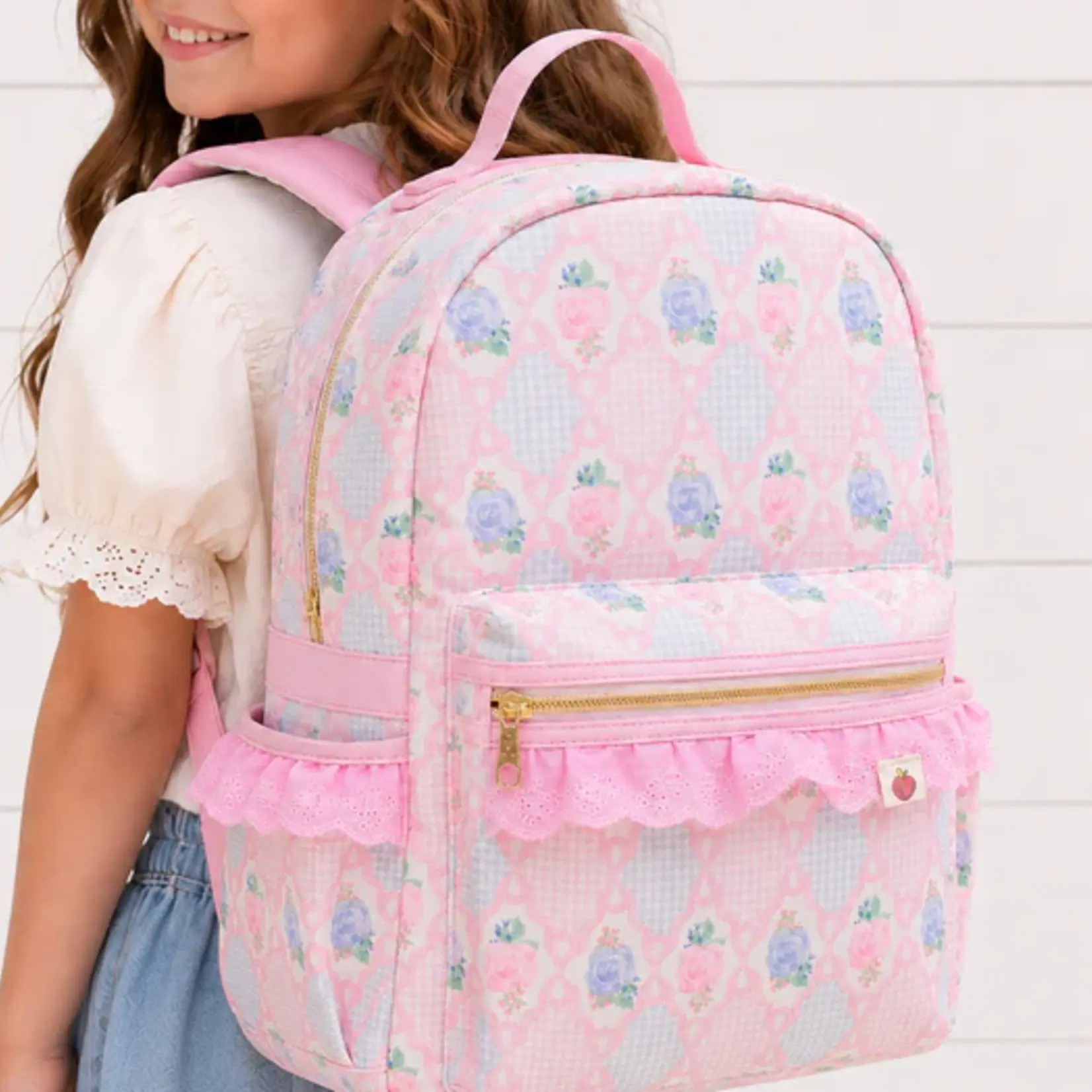 Cheeky Plum Cottage Rose Backpack