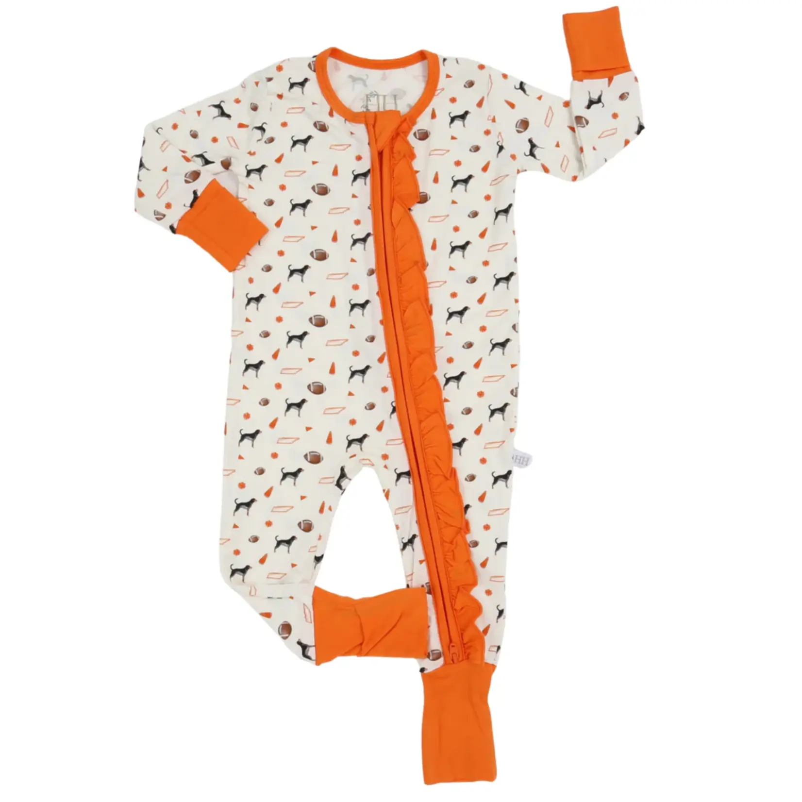 Hamner Hill Girls TN Coonhound Zipper Romper
