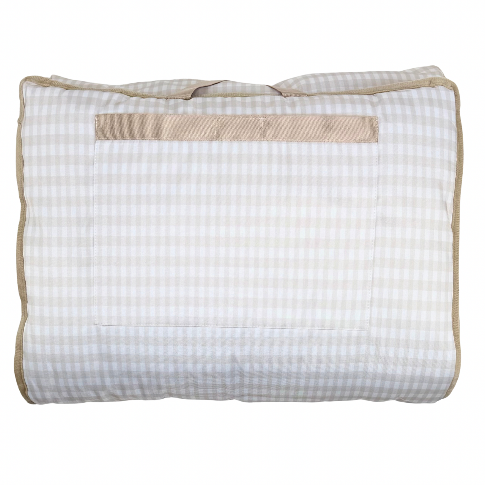 Love That Cotton Khaki Gingham Nap Mat