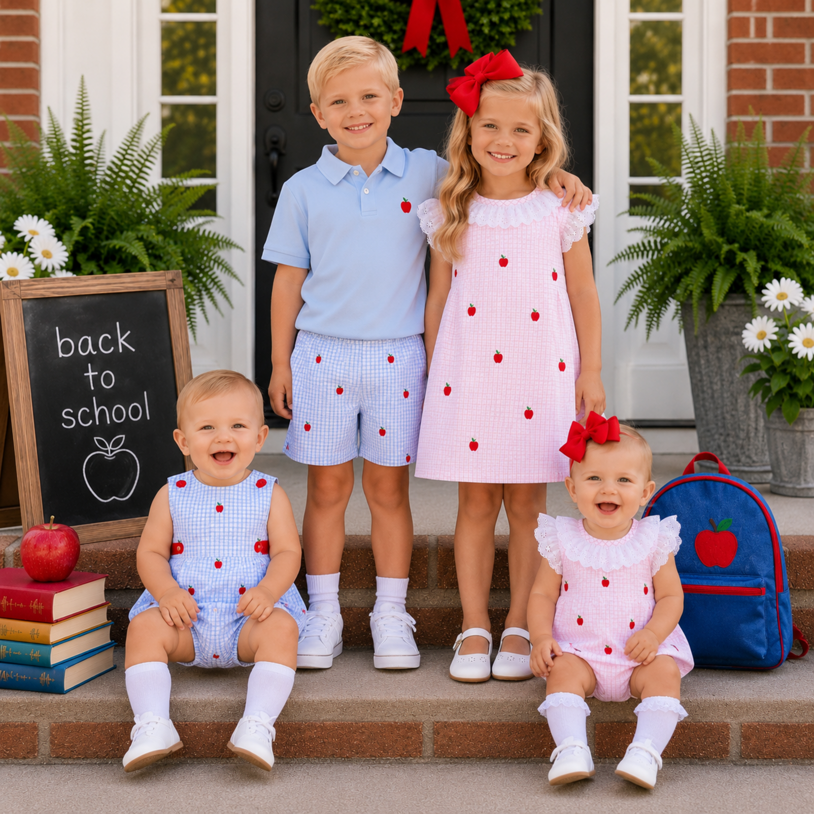 City Beautiful Embroidered Apple Pink Dress