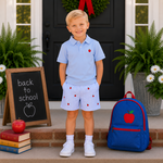 City Beautiful Embroidered Apple Polo Set