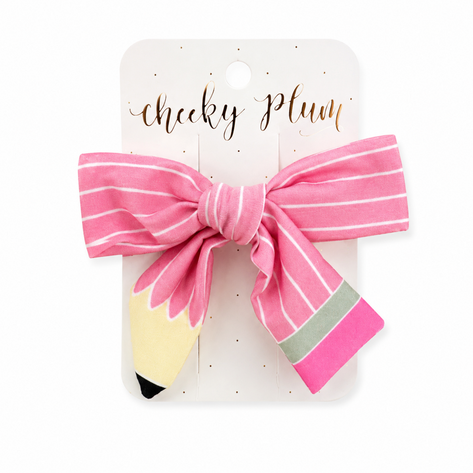 Cheeky Plum Pink Pencil Hair Bow