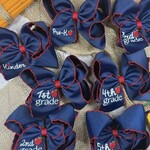 The Hairbow Co. 5" Embroidered Apple Bow