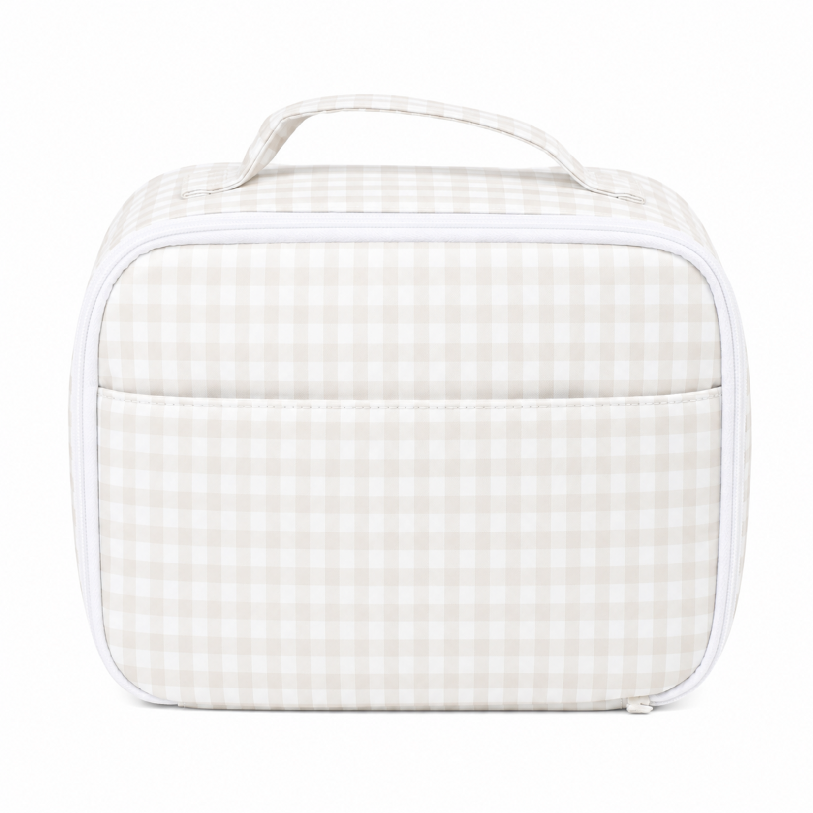 Love That Cotton Khaki Gingham Nylon Lunchbag