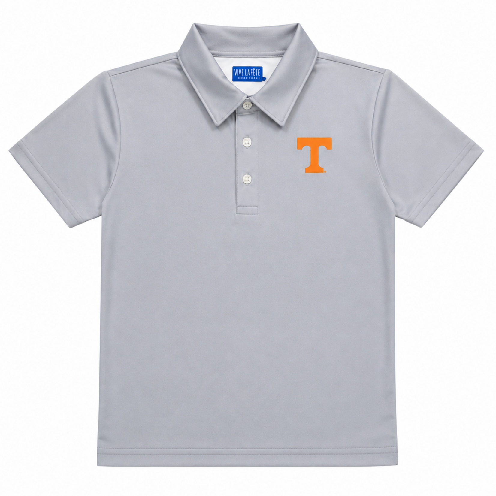 Grey Solid Power T Polo #26-978