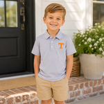 Grey Solid Power T Polo