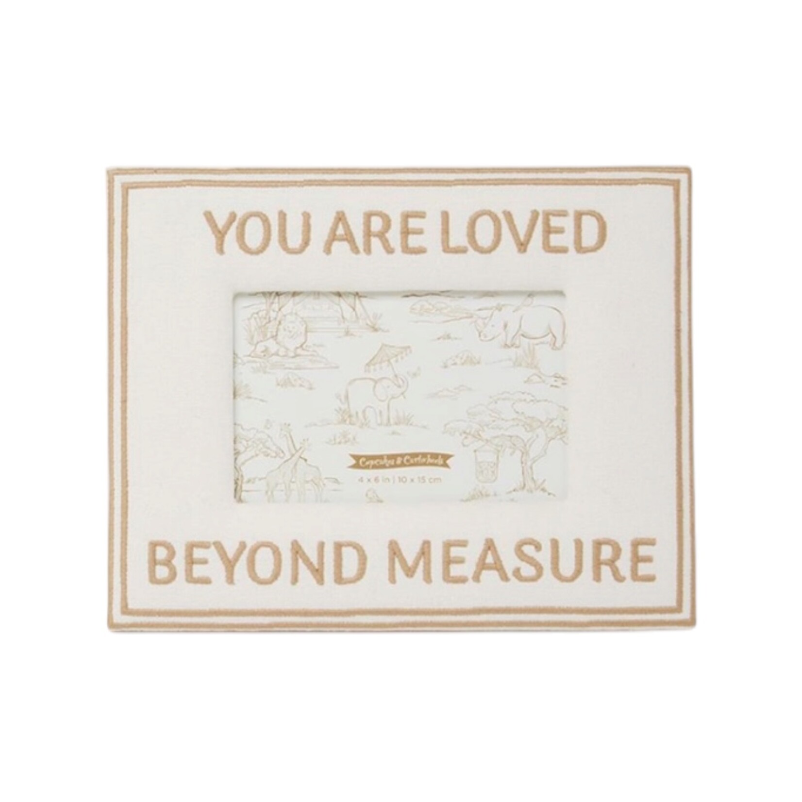 Cupcakes & Cartwheels You Are Loved Gold Frame