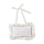 Cupcakes & Cartwheels You Are Loved Door Hanger - Silver