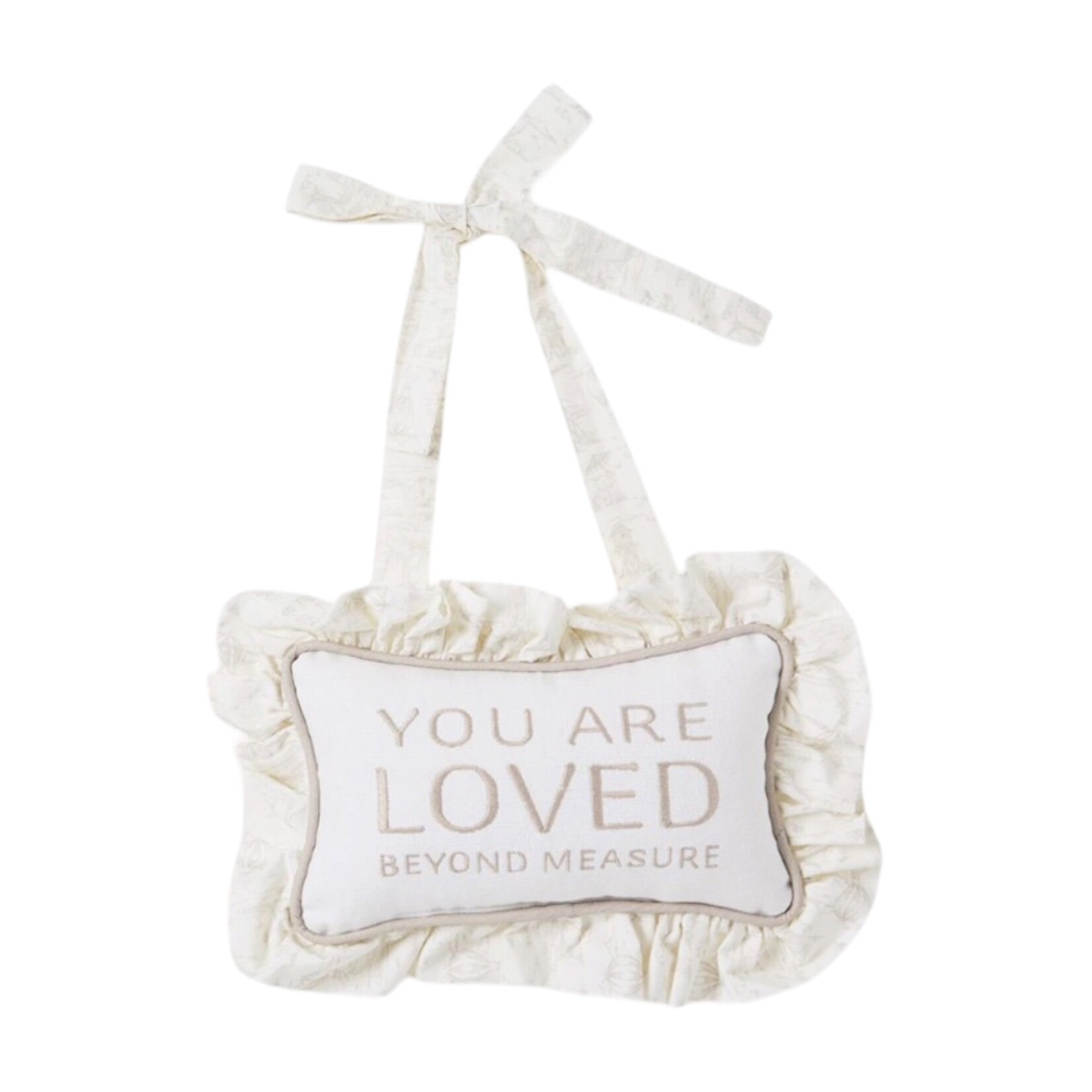 Cupcakes & Cartwheels You Are Loved Door Hanger - Silver
