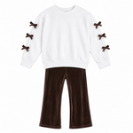 Emma Jean Brown Velvet Trinity Set