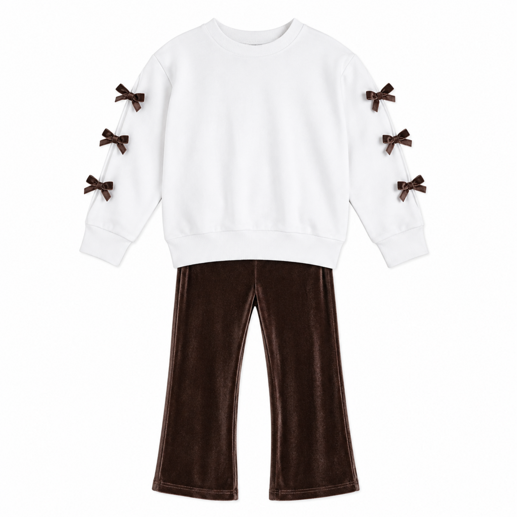 Emma Jean Brown Velvet Trinity Set