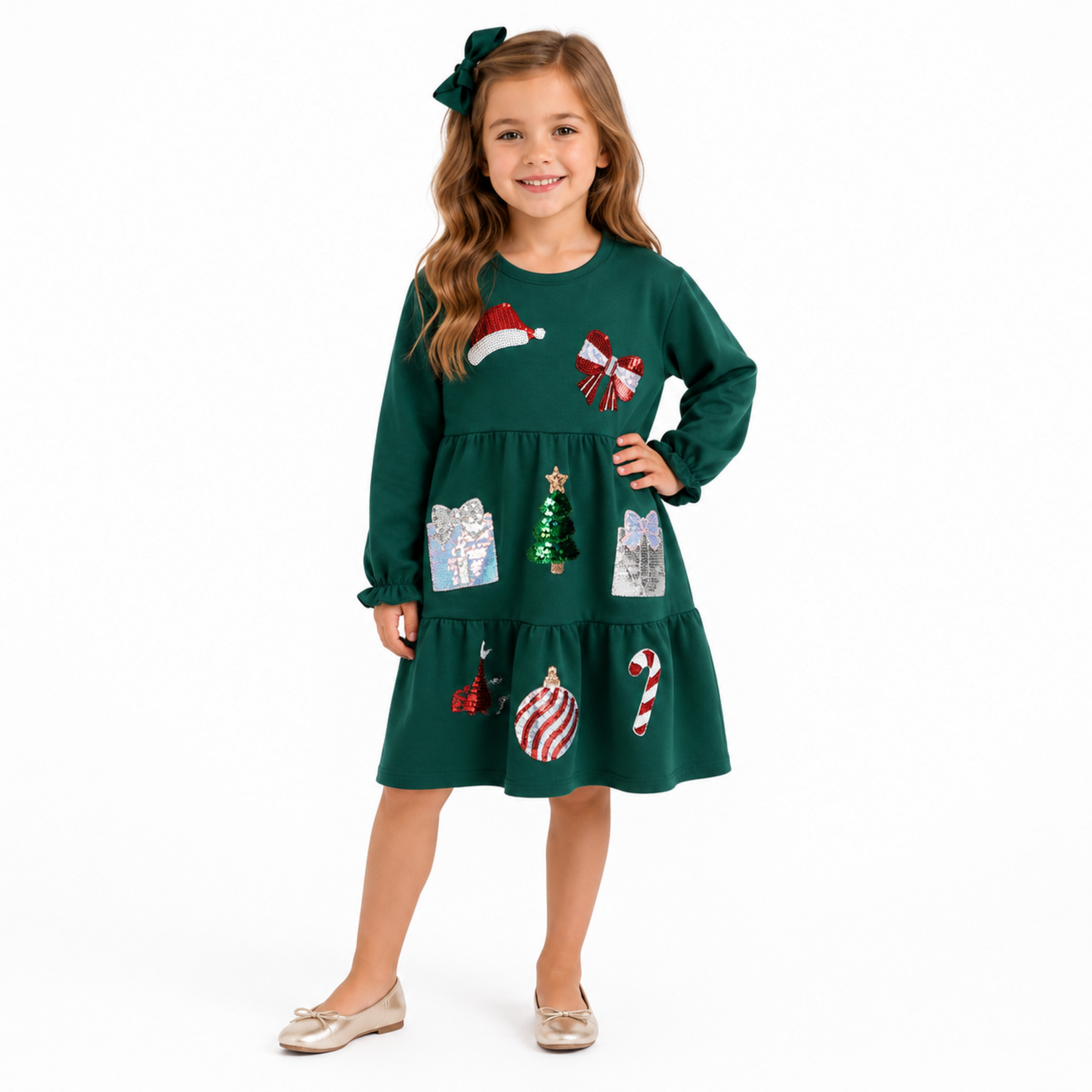 Emma Jean Christmas Time Sequin Dress