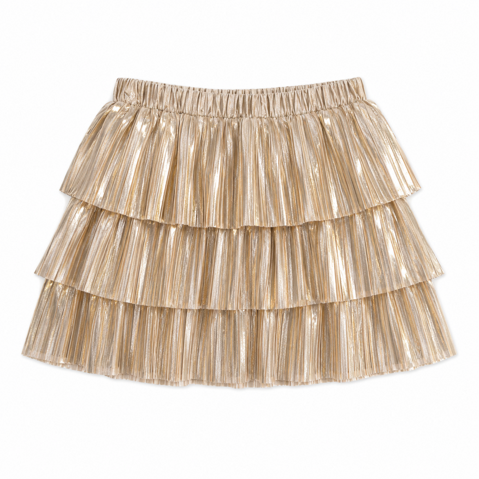Emma Jean Gold Pleated Skort