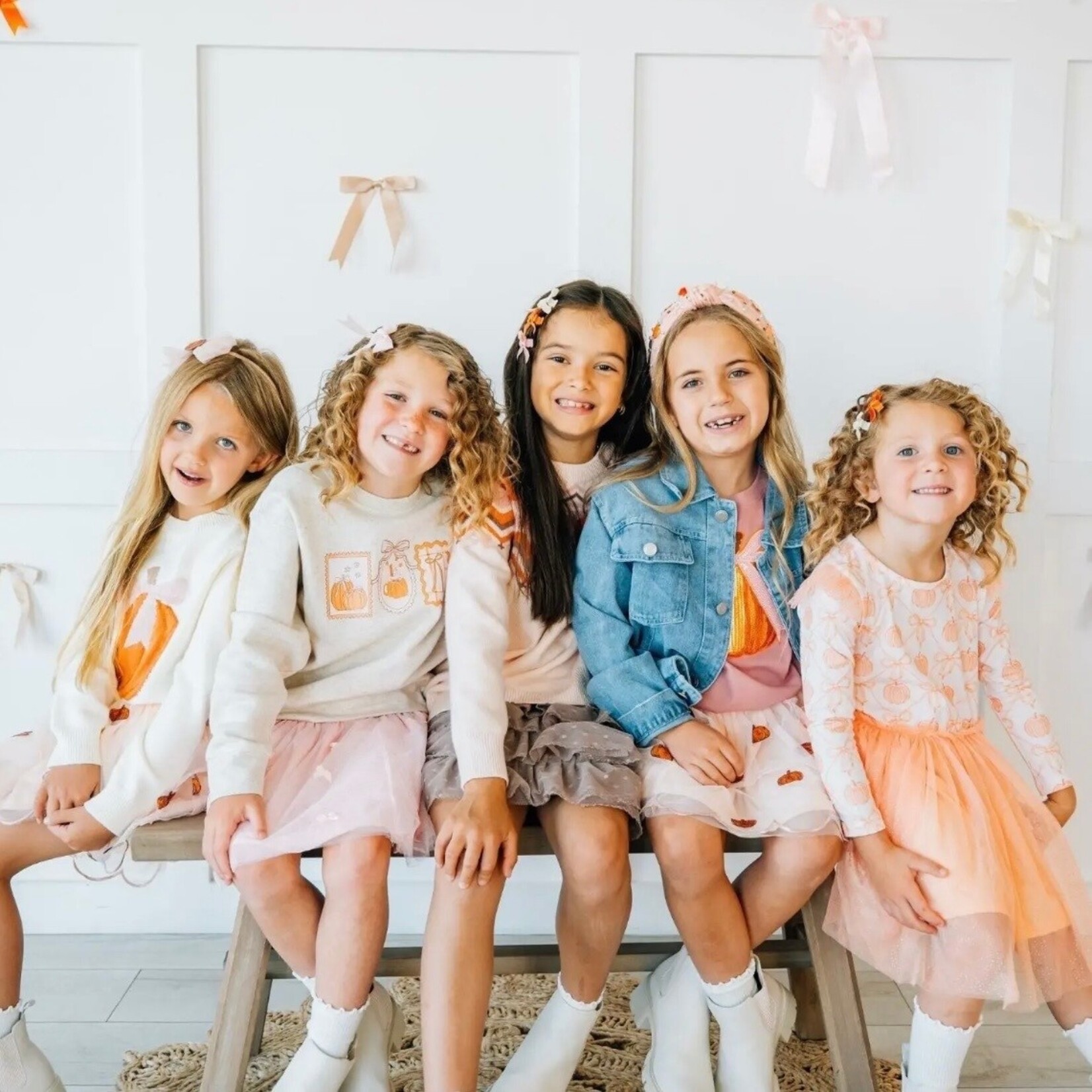 Sweet Wink Pumpkin Sequin Scallop Tutu