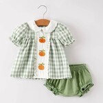 Rylee Faith Designs Sage Pumpkin Girl Bloomer Set