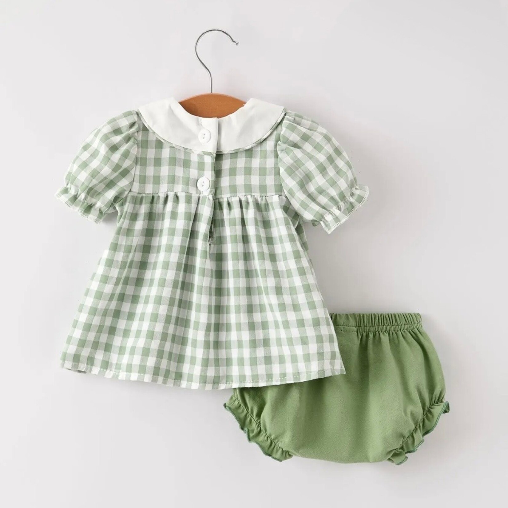 Rylee Faith Designs Sage Pumpkin Girl Bloomer Set