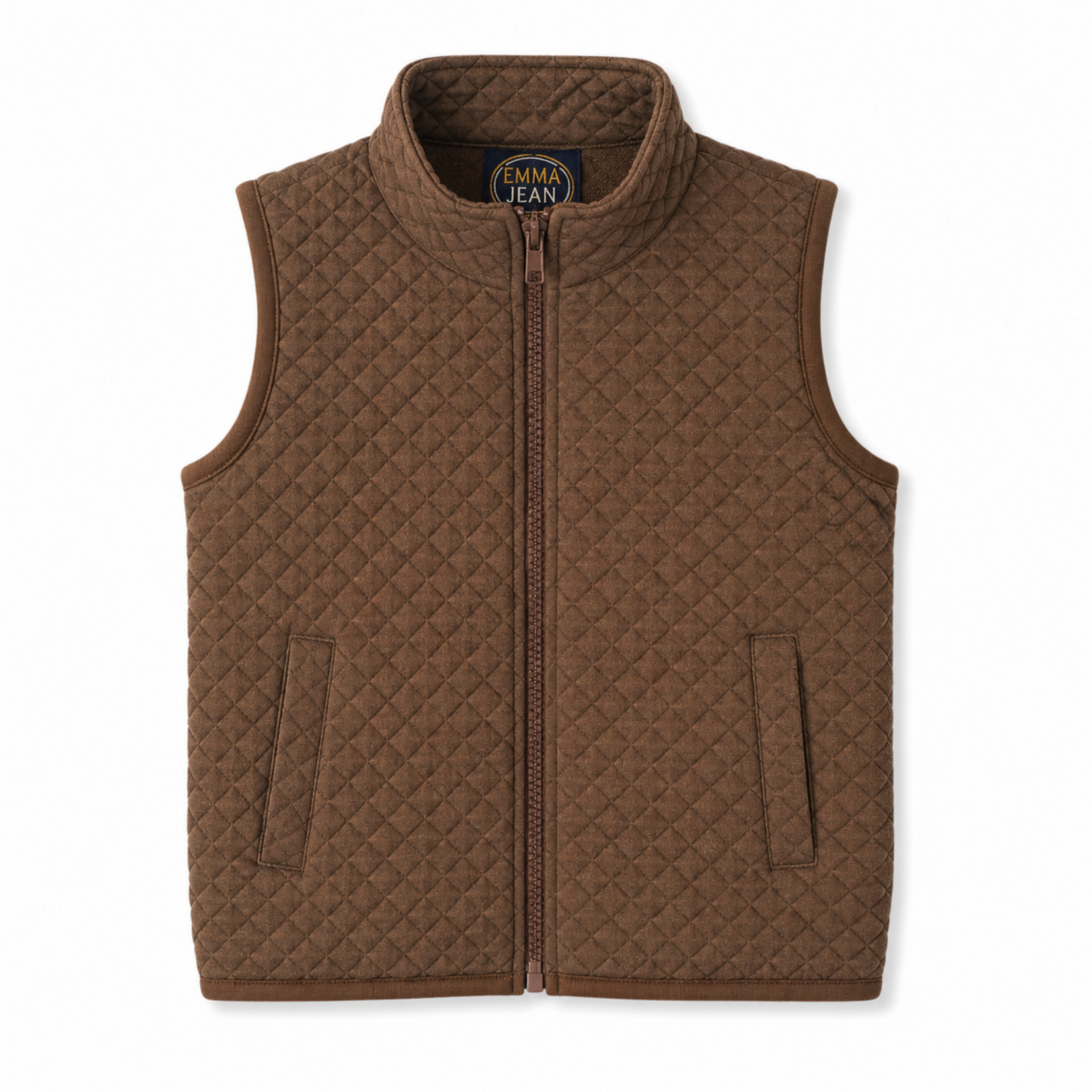Emma Jean Brown Quilted Vest
