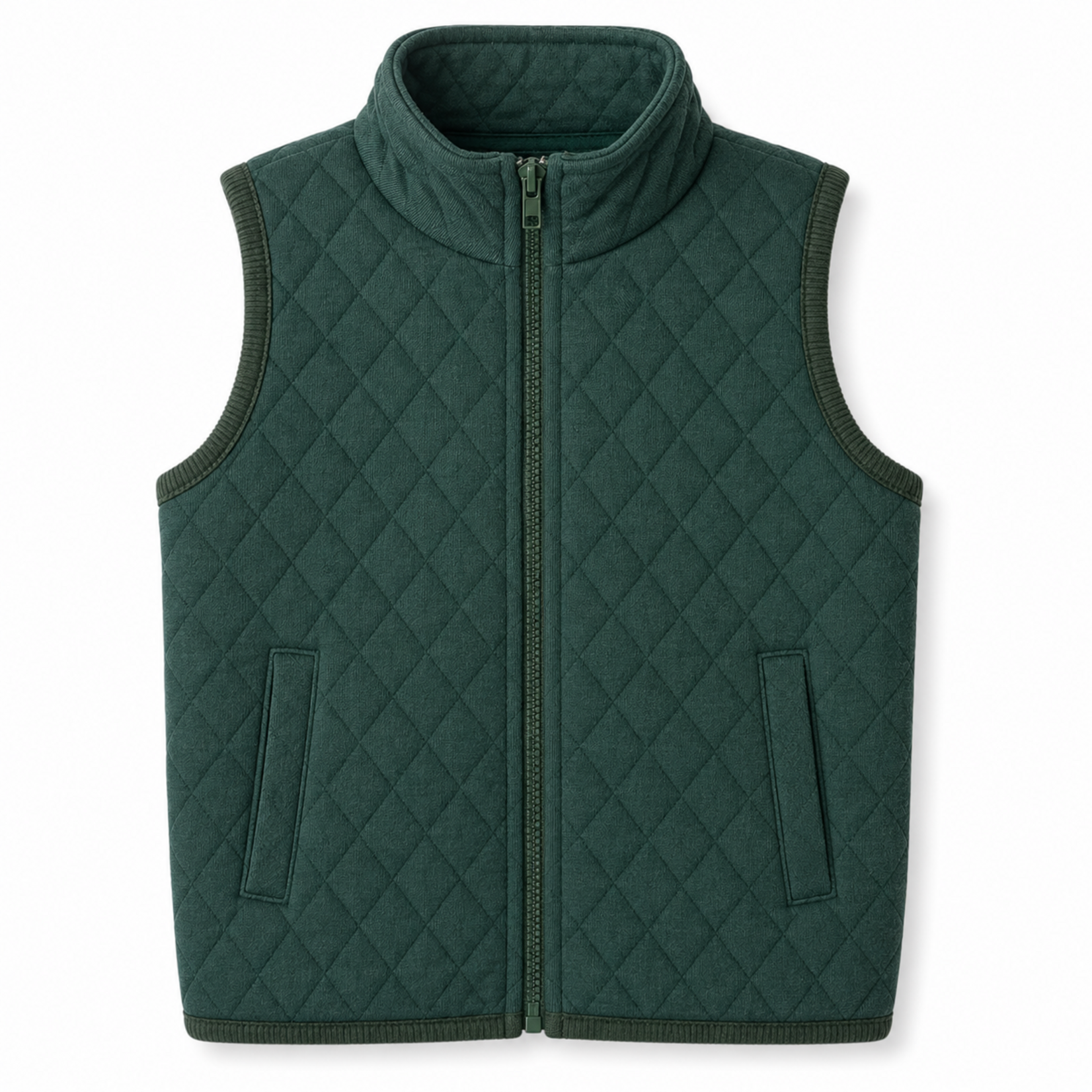 Emma Jean Green Quilted Vest