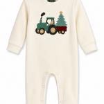 Emma Jean Christmas Tractor Sweater Romper