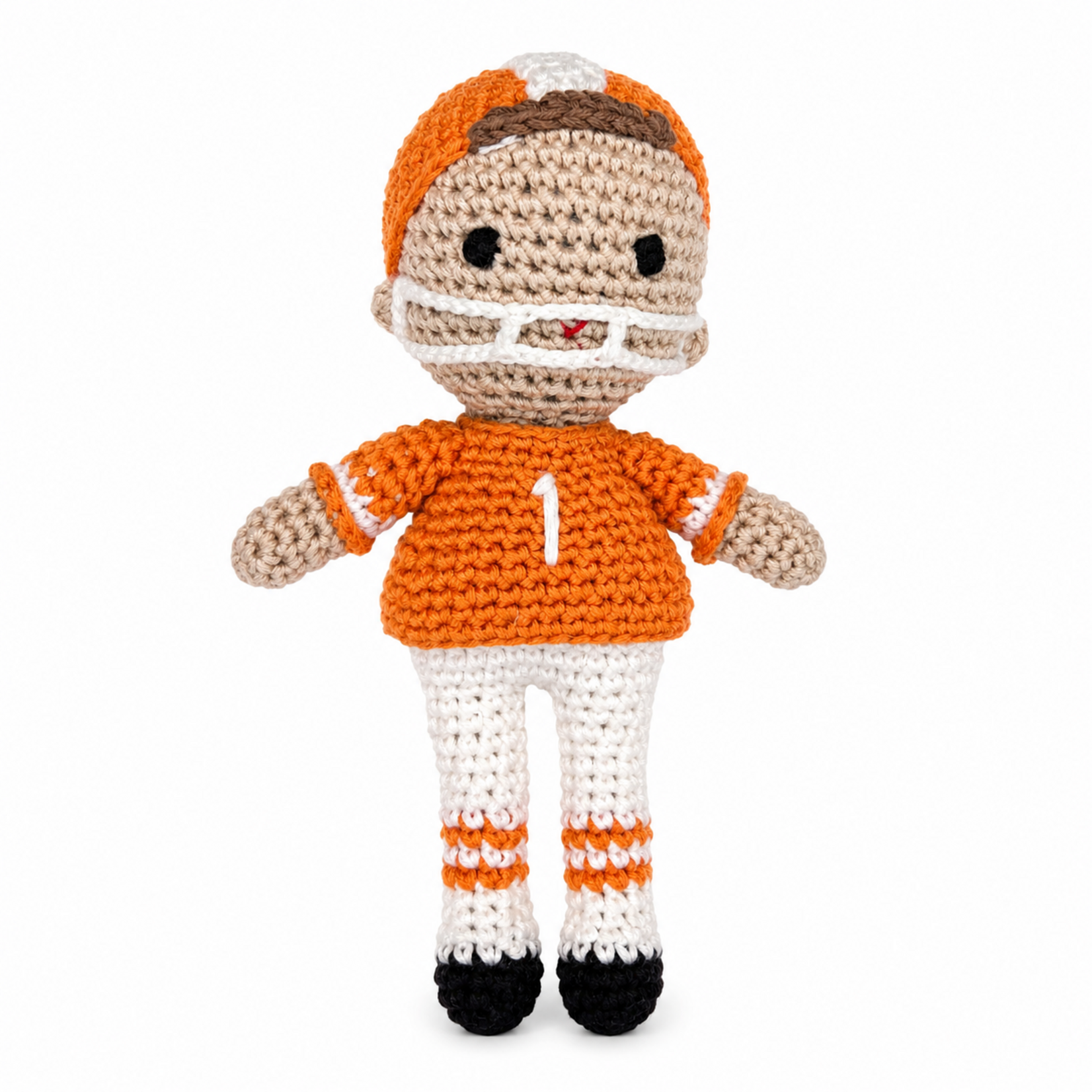Zubels 5" Knit Football Player Rattle