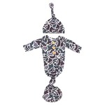 Twinkling Star Hideaway Camo NB Knotted Gown Set