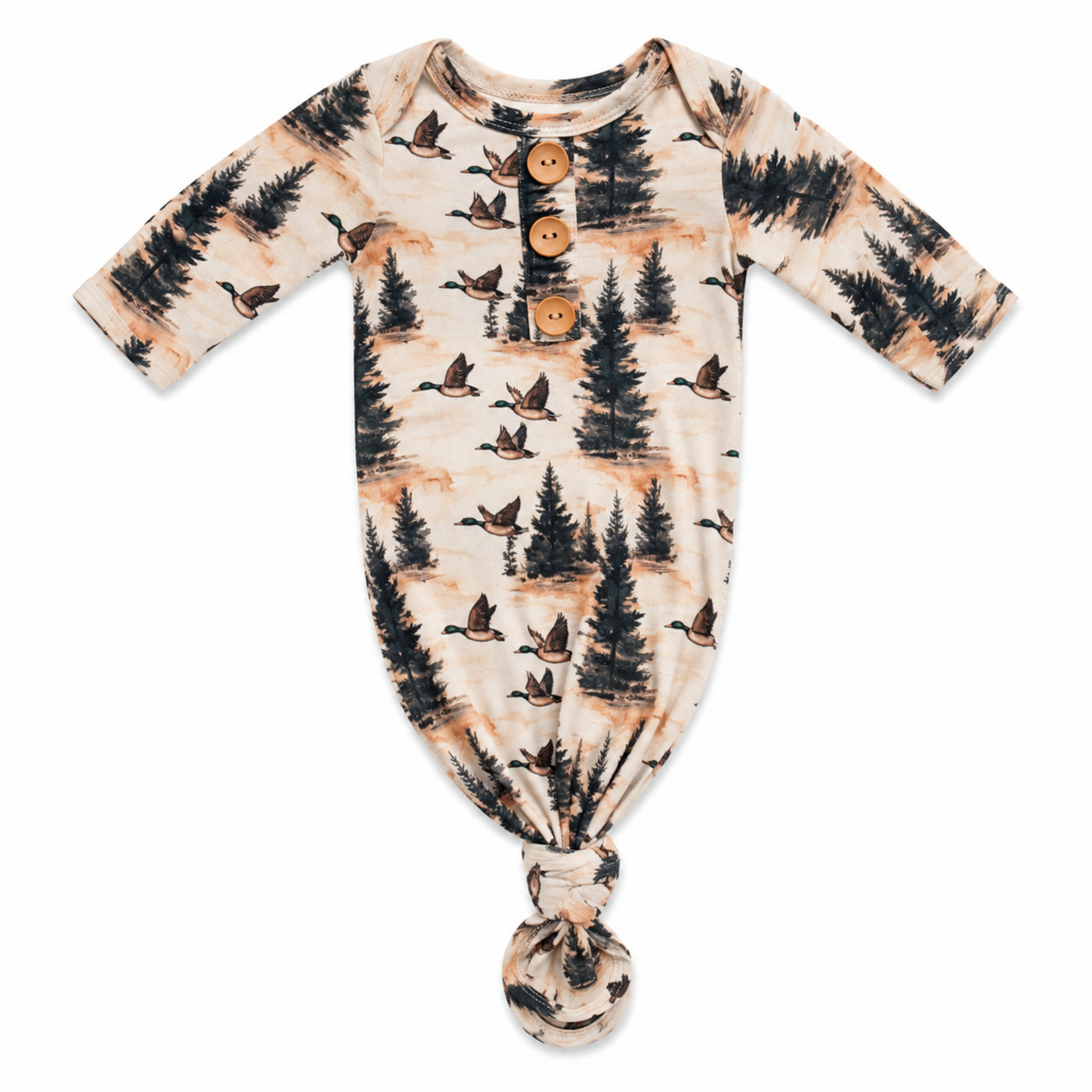 Twinkling Star Woodland Mallard NB Knotted Gown