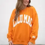 LULU MAC Adult Orange & White LULU MAC Sweatshirt