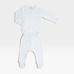 Mio Cotton White Newborn Kimono Set