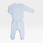 Mio Cotton Blue Newborn Kimono Set