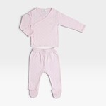 Mio Cotton Pink Dot Newborn Kimono Set