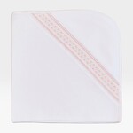 Mio Cotton Daphne White Smocked Blanket