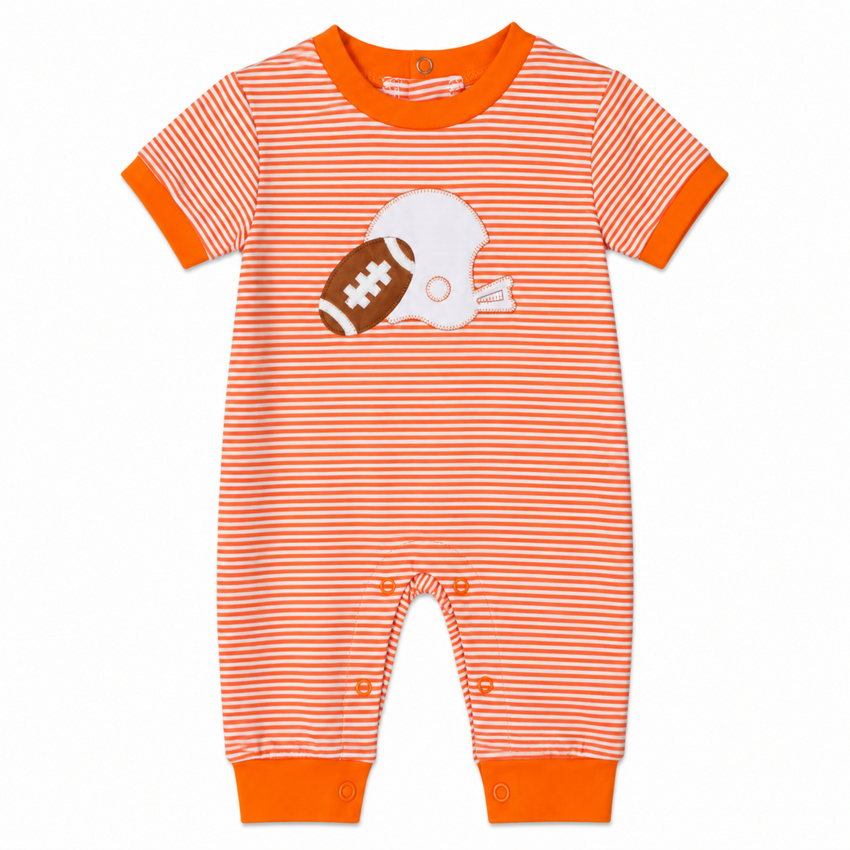 Three Sisters Tennessee Orange Football Romper