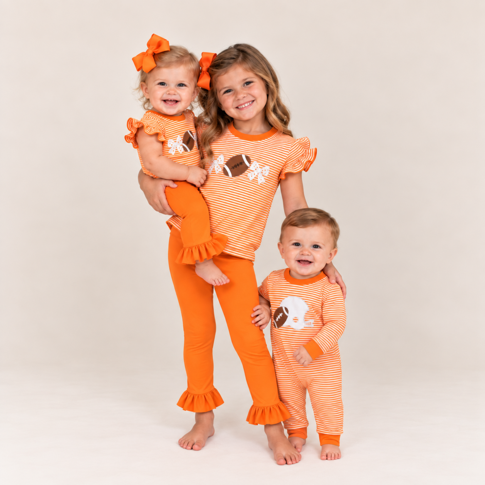 Three Sisters Tennessee Orange Football Legging Set