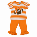 Three Sisters Orange Football Legging Set